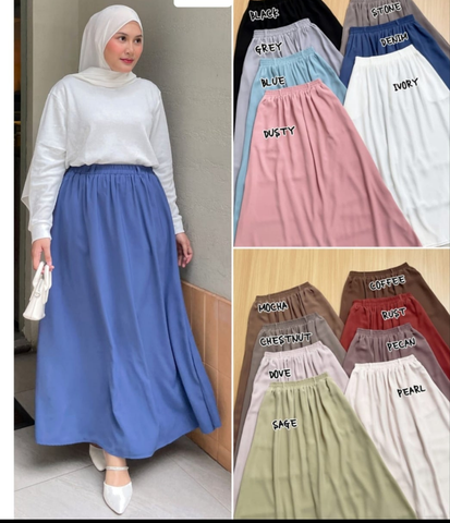 BASIC PLAIN SKIRT