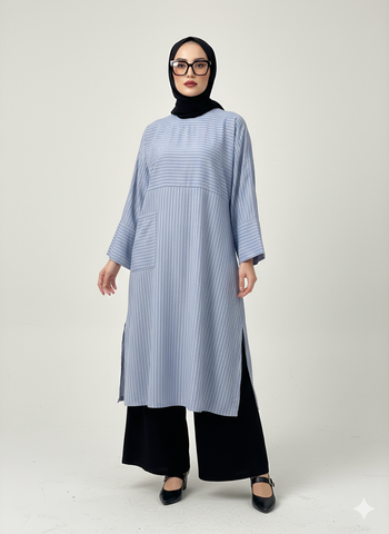 MOROCCAN TUNIC - GREY