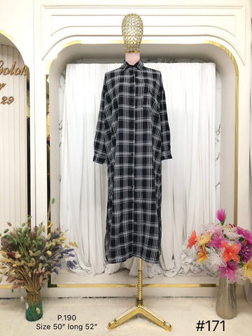 CHECKERED LONG TUNIC