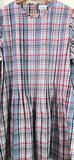 PLEATED LONG BLOUSE - CHECKERED E