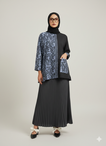 MONO KLASIK BATIK - PERIWINKLE